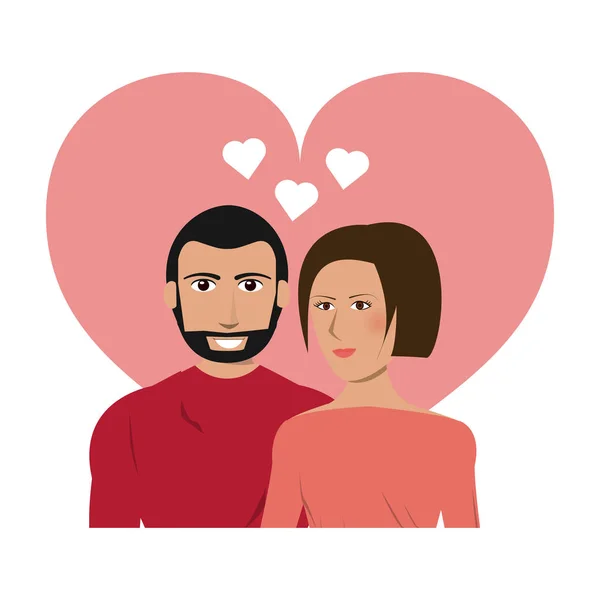 Zamilovaný pár — Stockový vektor