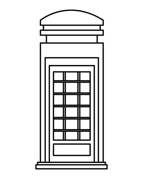 赤電話ボックス — ストックベクタ