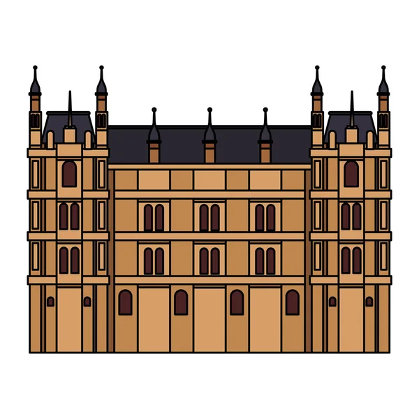 Icône du palais westmister — Image vectorielle