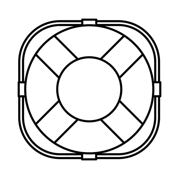 Záchranný kruh pomoci ikona — Stockový vektor