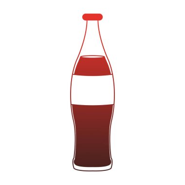 Kırmızı çizgiler soda kola şişe