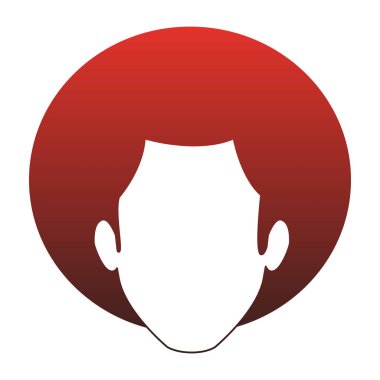 Meçhul karikatür kırmızı çizgiler genç adam