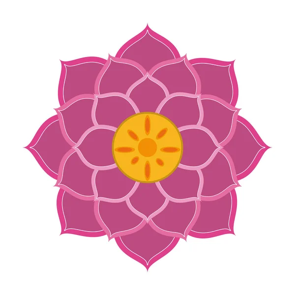 蓮の花のシンボル — ストックベクタ