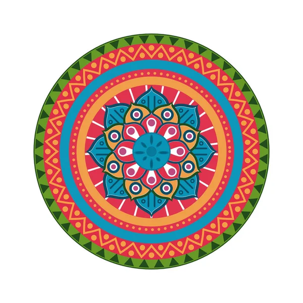 Emblema indio mandala — Archivo Imágenes Vectoriales