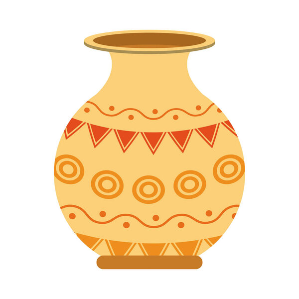 Porcelain jar isolated