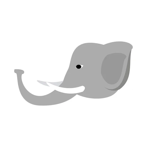 Éléphant mignon animal — Image vectorielle