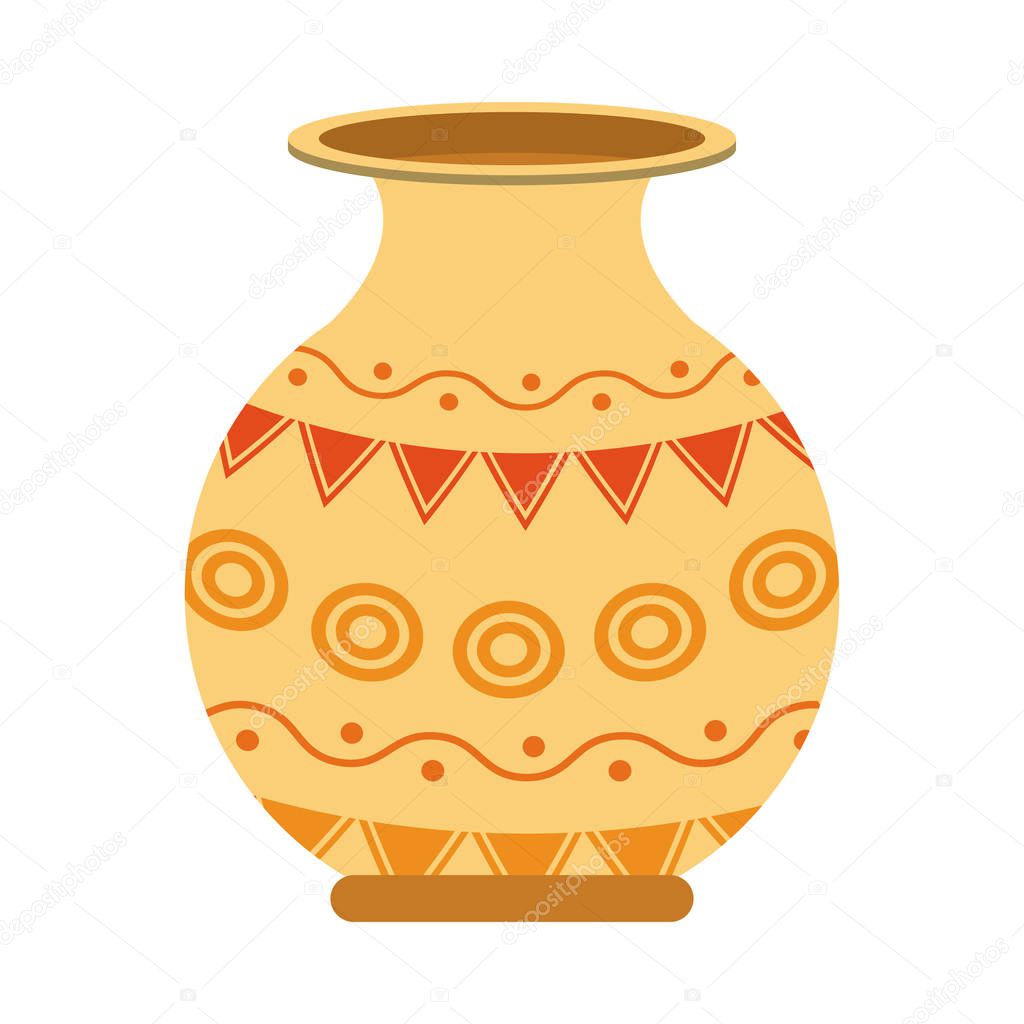 Porcelain jar isolated