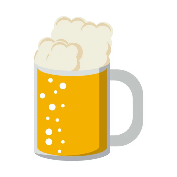 Bier beker symbool — Stockvector
