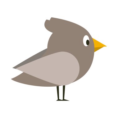 Kuş sevimli çizgi film