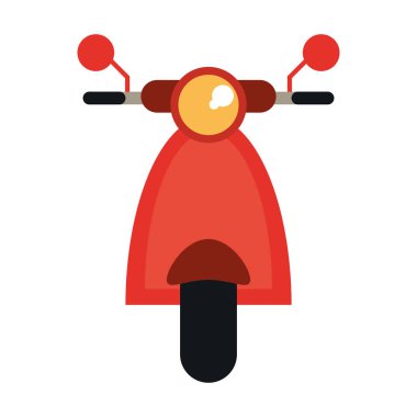 Scooter motosiklet frontview