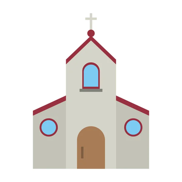 Katolska Kyrkan Symbol Isolerade Vektor Illustration Grafisk Design — Stock vektor