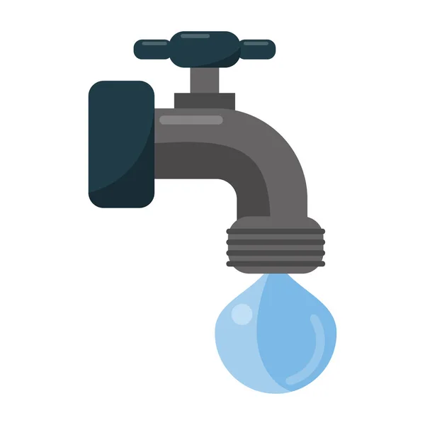 Βρύση με νερό — Διανυσματικό Αρχείο