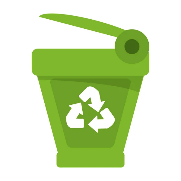 Mülleimer-Symbol recyceln — Stockvektor