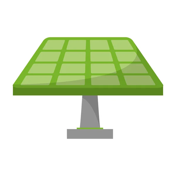 Panel solar energía verde — Vector de stock