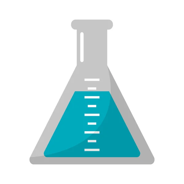 Chemistry flask glass — Stock Vector