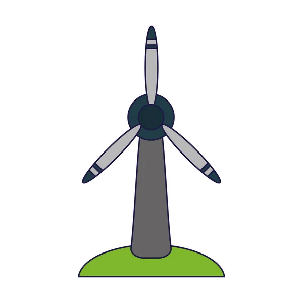 Símbolo da turbina eólica —  Vetores de Stock
