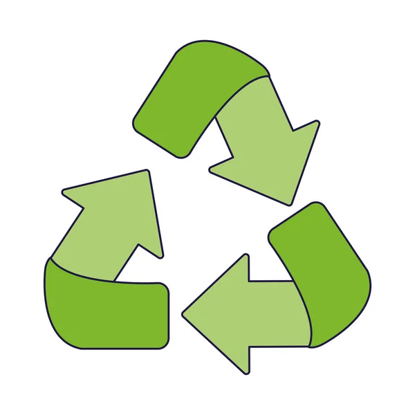 Pfeil-Symbol recyceln — Stockvektor