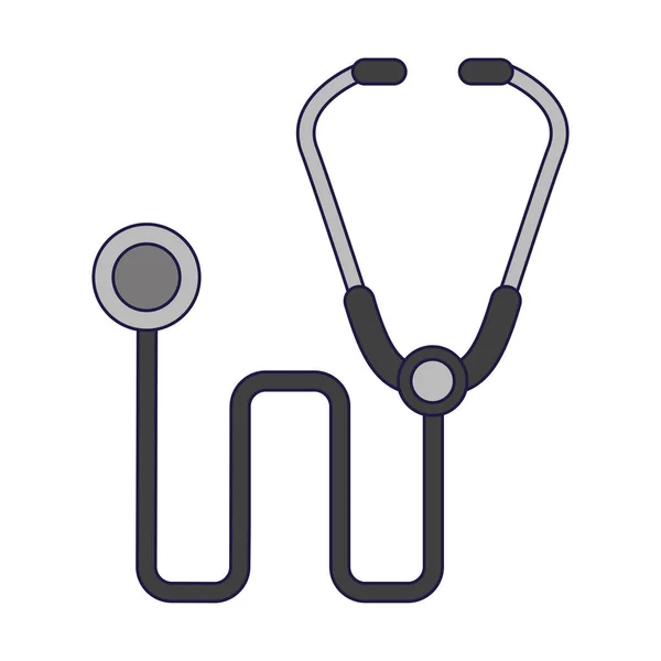 Estetoscopio médico símbolo — Vector de stock
