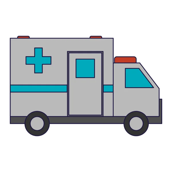 Ambulance medical vehicle — Stock Vector