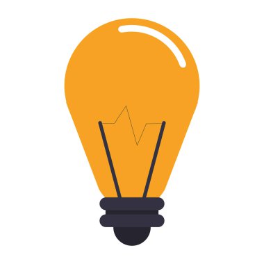 Ampul ışık büyük fikir sembolü