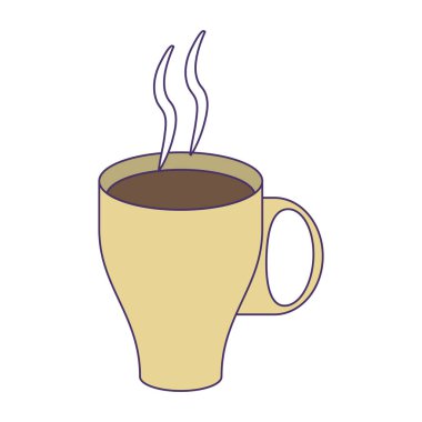 sıcak kahve kupa mavi çizgiler