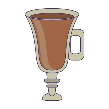 kahve içmek cam bardak mavi çizgiler