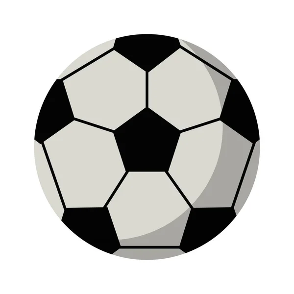 Fútbol deporte pelota aislado — Vector de stock