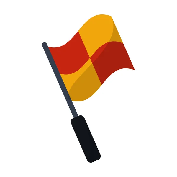 Флаг футбольного судьи — стоковый вектор