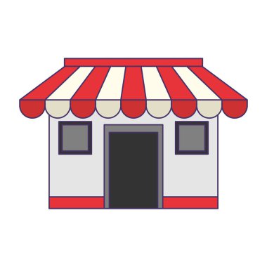 sembol mavi çizgiler bina mağaza dükkan