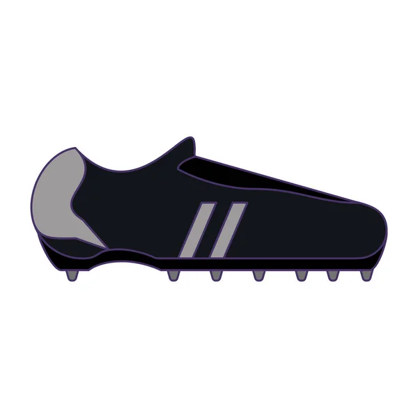 Chaussures de soccer lignes bleues — Image vectorielle