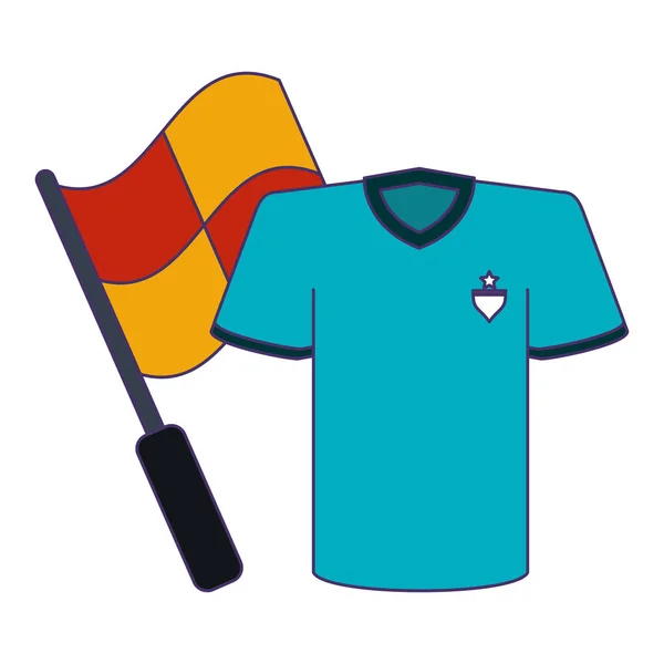 Jeu de football lignes bleues sport — Image vectorielle