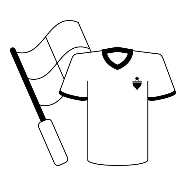 Piłka nożna sport gry w biało-czarne — Wektor stockowy