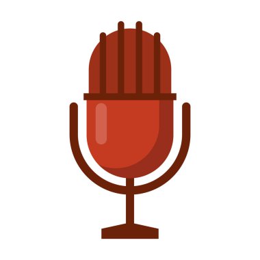 Vintage mikrofon simgesi