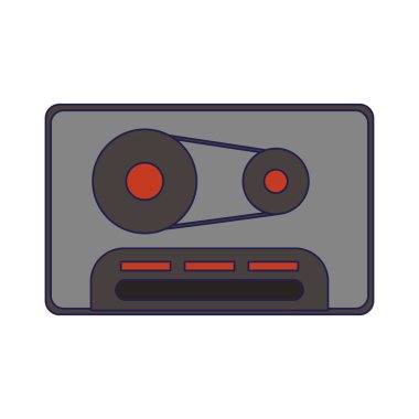 Müzik kaset vintage sembolü