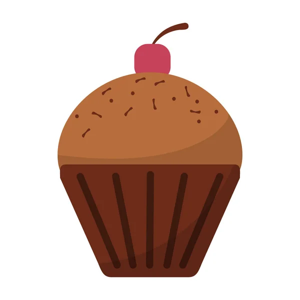 Cupcake dessert cibo — Vettoriale Stock