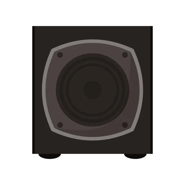 Dispositivo de altavoz musical aislado — Vector de stock