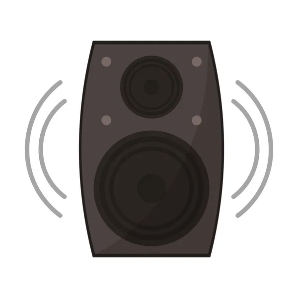 Música Altavoz Símbolo Vector Aislado Ilustración Diseño Gráfico — Archivo Imágenes Vectoriales