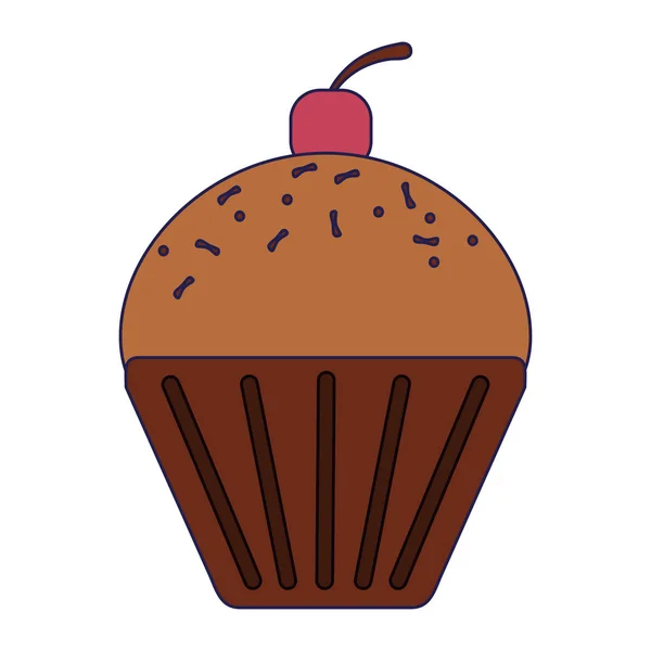 Cupcake postre comida — Archivo Imágenes Vectoriales