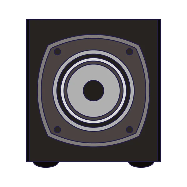 Music speaker device isolated — Stock Vector