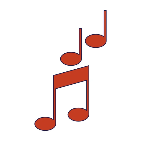 Símbolo das notas musicais — Vetor de Stock