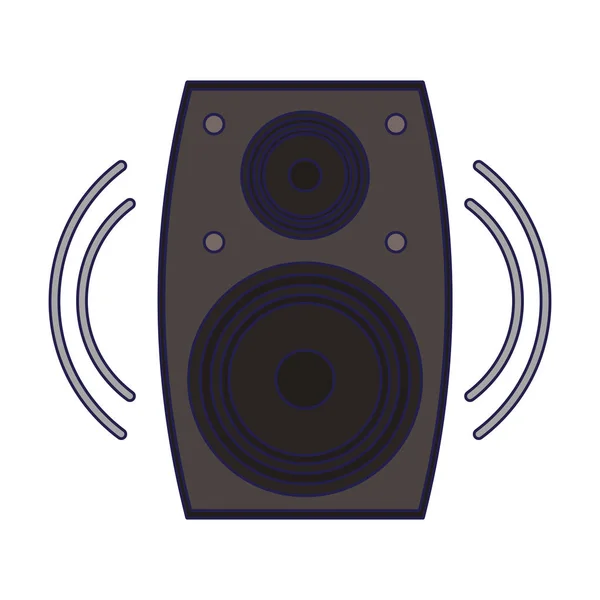 Music speaker symbol — Stock Vector