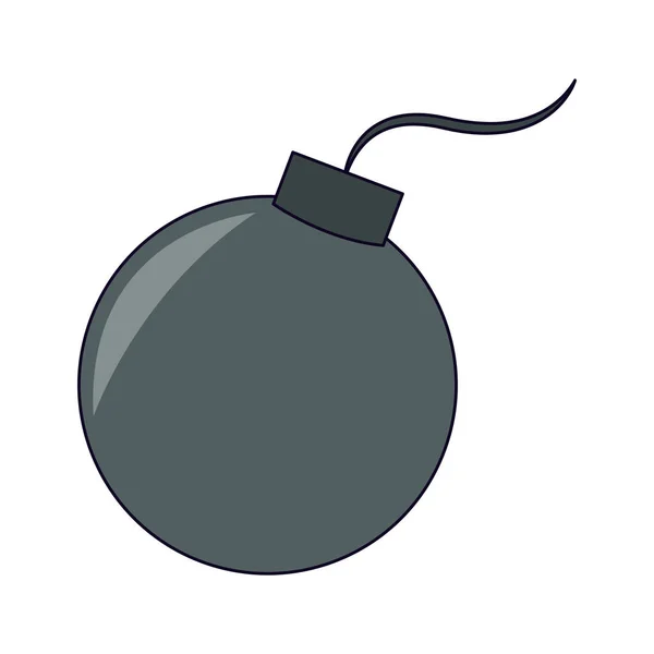 Símbolo bomba redonda — Vector de stock