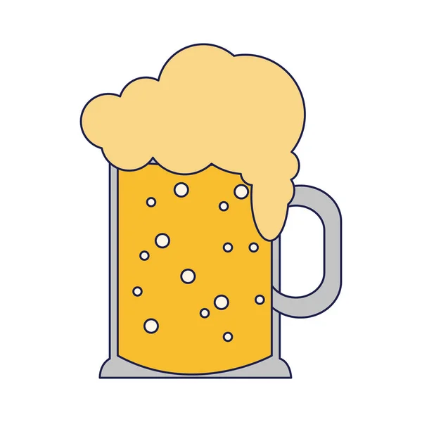 冰镇啤酒杯 — 图库矢量图片