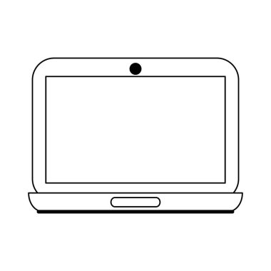 siyah ve beyaz dizüstü bilgisayar teknolojisi