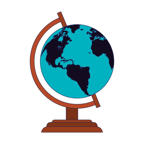 Világ Globe szimbólum — Stock Vector