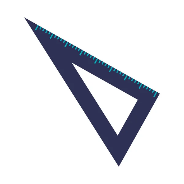 Símbolo de régua triangular —  Vetores de Stock
