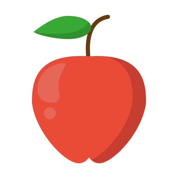 Apple Frukt Symbol Isolerade Vektor Illustration Grafisk Design — Stock vektor