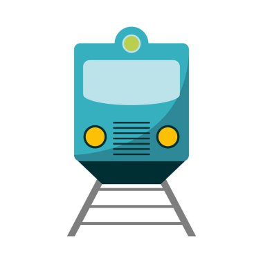 Tren rayları frontview