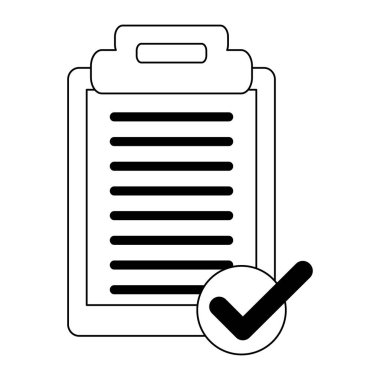 Pano Not sembol siyah ve beyaz