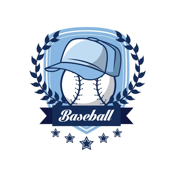 Tarjeta de campeonato de béisbol — Vector de stock